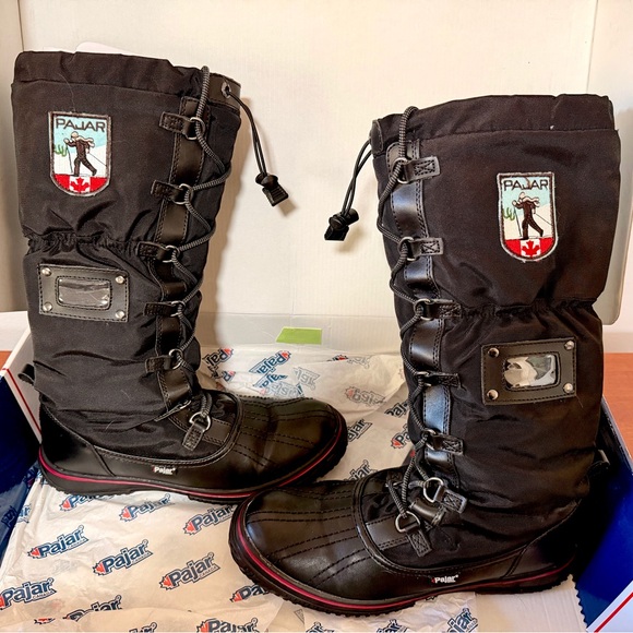 Pajar Grip Black and Red Snow Boots like new - Picture 6 of 9